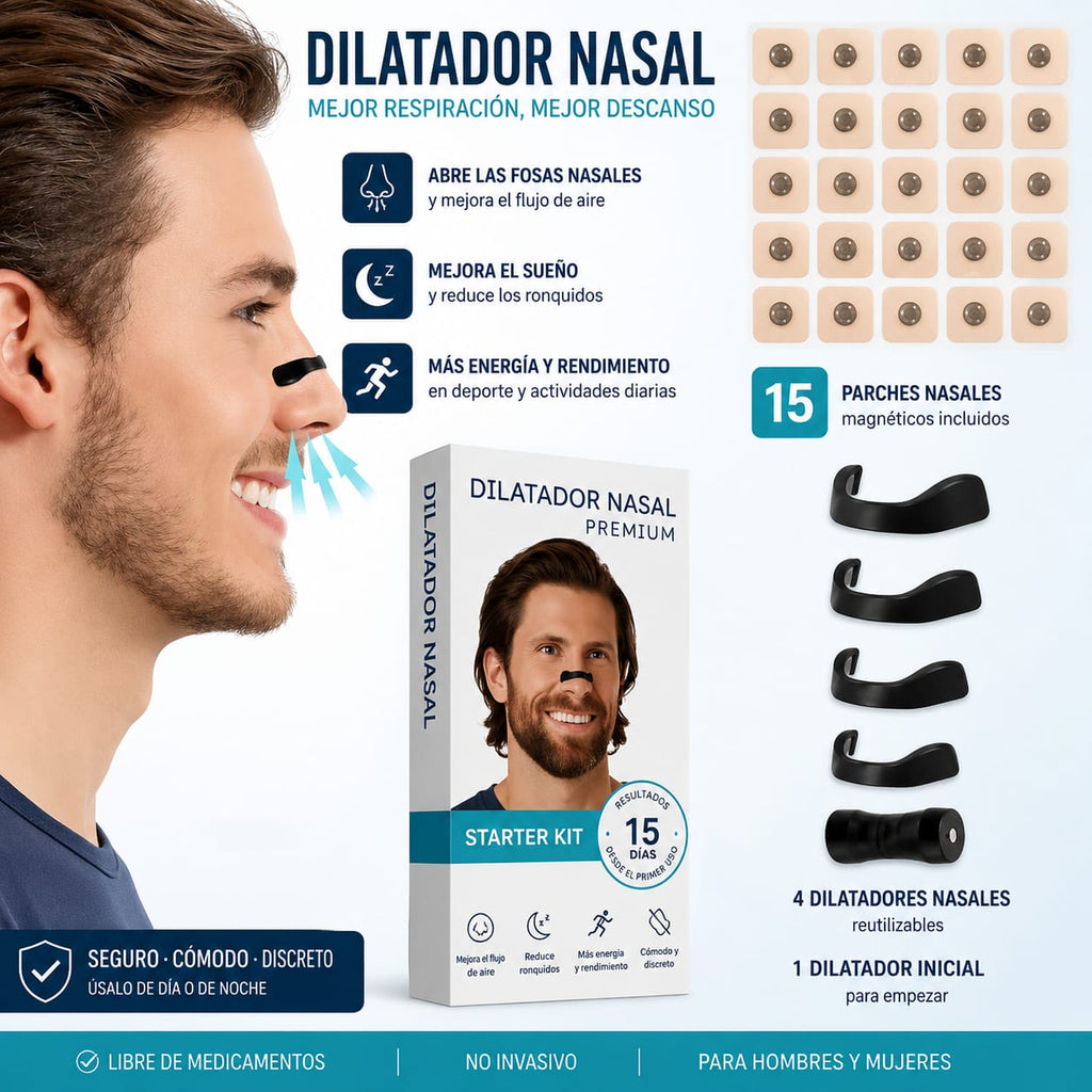 Parche Nasal Magnético – Respira Mejor, Duerme Mejor