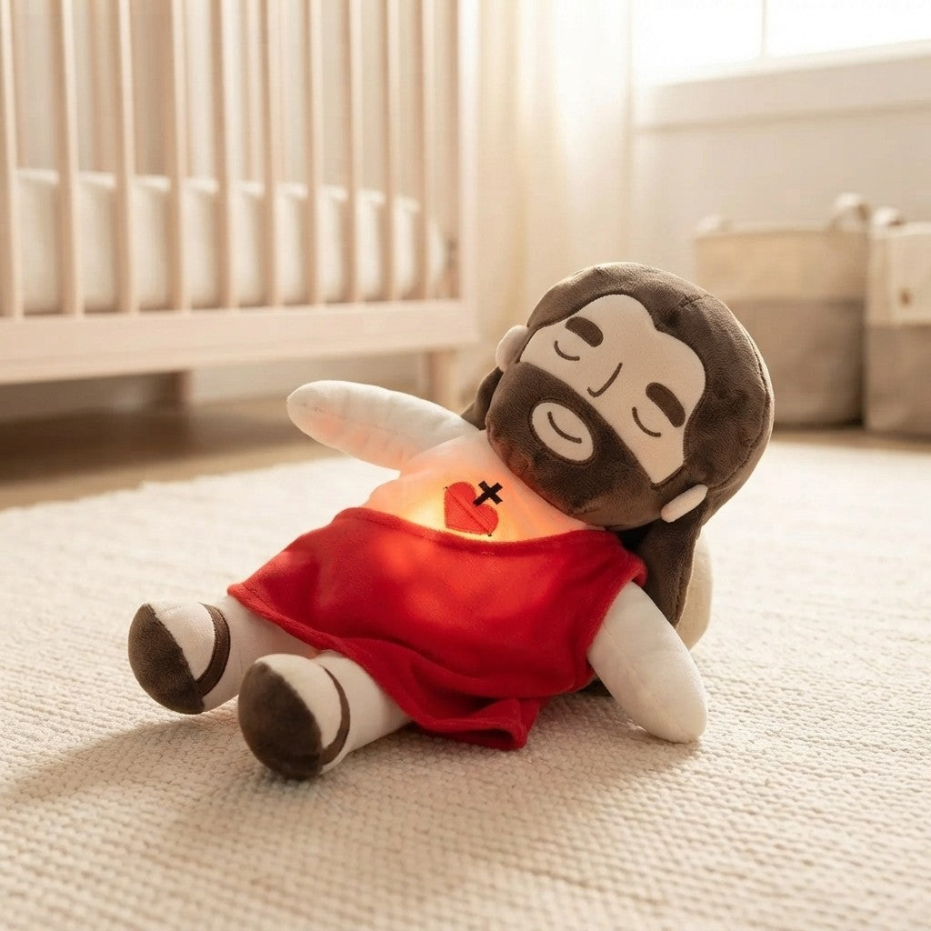 PELUCHE DE JESÚS Y LA VIRGEN MARÍA