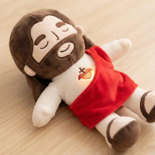 PELUCHE DE JESÚS Y LA VIRGEN MARÍA